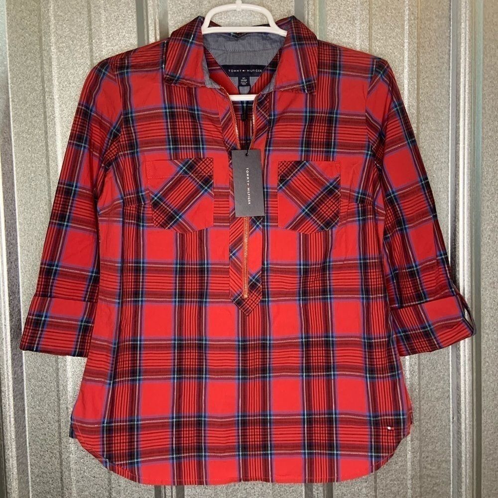 ⭐️Tommy Hilfiger Front ZIP Shirt